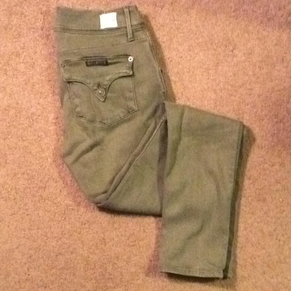 Hudson Collin army green jeans